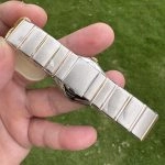 Premium Replica Uhr Omega Constellation 131.20.28.60.55.001 mit Perlmuttzifferblatt in Roségold 28 mm