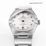 Premium Replica Uhr Omega Constellation 131.15.29.20.52.001 Edelstahl mit Diamantbesatz 29mm