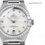 Premium Replica Uhr Omega Constellation 131.15.29.20.52.001 Edelstahl mit Diamantbesatz 29mm