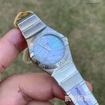 Premium Replica Uhr Omega Constellation 123.10.27.60.57.001 Perlmuttzifferblatt mit Diamantindizes 27mm
