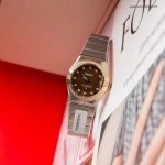 Premium Replica Uhr Omega Constellation 123.25.27.60.63.002 Bicolor mit Diamantbesatz 27mm