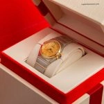 Premium Replica Uhr Omega Constellation 123.25.27.60.58.001 Bicolor mit Diamantbesatz 27mm