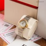 Premium Replica Uhr Omega Constellation 123.25.27.60.55.004 mit Gelbgold und Diamantbesatz 27 mm