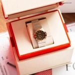 Premium Replica Uhr Omega Constellation 123.20.27.60.63.001 mit Diamanten und Bicolor-Look 27mm