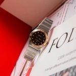 Premium Replica Uhr Omega Constellation 123.20.27.60.63.001 mit Diamanten und Bicolor-Look 27mm