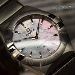 Premium Replica Uhr Omega Constellation 131.10.28.60.05.001 Edelstahl Perlmuttzifferblatt 28mm