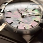 Premium Replica Uhr Omega Constellation 131.10.28.60.05.001 Edelstahl Perlmuttzifferblatt 28mm