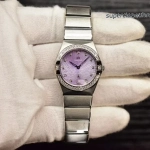 Premium Replica Uhr Omega Constellation 131.15.28.60.60.001 Edelstahl mit Diamantbesatz 28mm