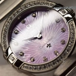 Premium Replica Uhr Omega Constellation 131.15.28.60.60.001 Edelstahl mit Diamantbesatz 28mm