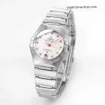 Premium Replica Uhr Omega Constellation 131.10.29.20.52.001 Perlmuttzifferblatt Stahlband 29mm