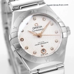 Premium Replica Uhr Omega Constellation 131.10.29.20.52.001 Perlmuttzifferblatt Stahlband 29mm