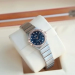 Premium Replica Uhr Omega Constellation 131.25.25.60.53.002 Bicolor Diamantlünette 25 mm