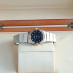 Premium Replica Uhr Omega Constellation 131.25.25.60.53.002 Bicolor Diamantlünette 25 mm