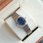 Premium Replica Uhr Omega Constellation 131.25.25.60.53.002 Bicolor Diamantlünette 25 mm