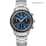 Super Clone Omega Speedmaster Racing 326.30.40.50.03.001 blaues Zifferblatt Edelstahlband 40mm