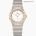 Super Clone Omega Constellation 131.10.28.60.55.002 Perlmutt-Zifferblatt Bicolor 28mm