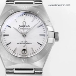 Premium Replica Uhr Omega Constellation 131.10.29.20.05.001 Perlmutt-Zifferblatt Edelstahlband 29mm