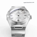 Premium Replica Uhr Omega Constellation 131.10.29.20.05.001 Perlmutt-Zifferblatt Edelstahlband 29mm