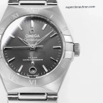 Premium Replica Uhr Omega Constellation 131.10.29.20.06.001 graues Zifferblatt Edelstahlband 29mm