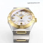 Premium Replica Uhr Omega Constellation 131.20.29.20.05.002 Bicolor Stahl-Gold 29mm