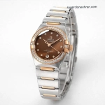 Premium Replica Uhr Omega Constellation 131.25.29.20.63.001 in Roségold mit Diamanten 29mm