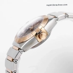 Premium Replica Uhr Omega Constellation 131.25.29.20.63.001 in Roségold mit Diamanten 29mm