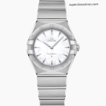 Premium Replica Uhr Omega Constellation 131.10.28.60.05.001 Edelstahl Perlmuttzifferblatt 28mm