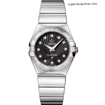 Premium Replica Uhr Omega Constellation 123.10.27.60.51.002 Edelstahl mit Diamantbesatz 27mm