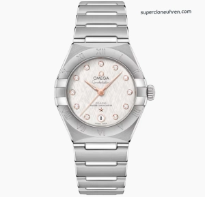 Premium Replica Uhr Omega Constellation 131.10.29.20.52.001 Perlmuttzifferblatt Stahlband 29mm