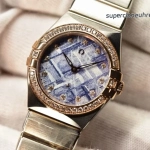 Premium Replica Uhr Omega Constellation 131.25.28.60.99.001 Bicolor mit Diamantbesatz 28mm