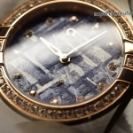 Premium Replica Uhr Omega Constellation 131.25.28.60.99.001 Bicolor mit Diamantbesatz 28mm