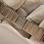 Premium Replica Uhr Omega Constellation 131.25.28.60.99.001 Bicolor mit Diamantbesatz 28mm