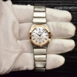 Premium Replica Uhr Omega Constellation 131.20.28.60.05.001 mit Perlmuttzifferblatt und Roségold 28mm