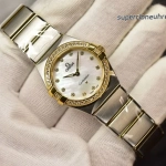 Premium Replica Uhr Omega Constellation 131.25.28.60.55.002 Perlmutt-Zifferblatt mit Diamanten 28mm