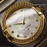 Premium Replica Uhr Omega Constellation 131.25.28.60.55.002 Perlmutt-Zifferblatt mit Diamanten 28mm
