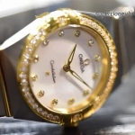 Premium Replica Uhr Omega Constellation 131.25.28.60.55.002 Perlmutt-Zifferblatt mit Diamanten 28mm