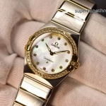 Premium Replica Uhr Omega Constellation 131.25.28.60.55.002 Perlmutt-Zifferblatt mit Diamanten 28mm