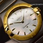 Premium Replica Uhr Omega Constellation 131.20.28.60.05.002 Perlmutt-Zifferblatt in Gold 28mm