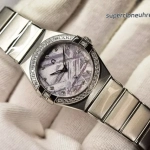 Premium Replica Uhr Omega Constellation 131.15.28.60.99.001 mit Diamantbesatz und Edelstahlband 28 mm