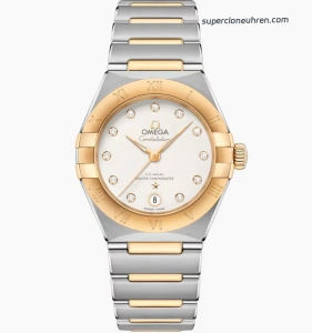 Premium Replica Uhr Omega Constellation 131.20.29.20.52.002 Bicolor Stahl-Gold 29 mm