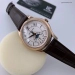 Premium Replica Uhr Patek Philippe Komplikationen 5205R-001 Roségold Mondphase 40mm