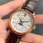 Premium Replica Uhr Patek Philippe Komplikationen 5205R-001 Roségold Mondphase 40mm