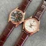 Premium Replica Uhr Patek Philippe Komplikationen 5205R-001 Roségold Mondphase 40mm