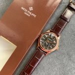 Premium Replica Uhr Patek Philippe Komplikationen 5205R-001 Roségold Mondphase 40mm