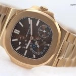Premium Replica Uhr Patek Philippe Nautilus 5712/1R-001 Roségold mit braunem Zifferblatt 40mm