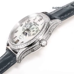 Premium Replica Uhr Patek Philippe Komplizierte Uhren 4948G-010 Perlmuttzifferblatt mit Diamantbesatz 38mm