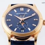 Premium Replica Uhr Patek Philippe Komplikationen 5396R-015 Roségold mit Diamantindizes 38,5 mm