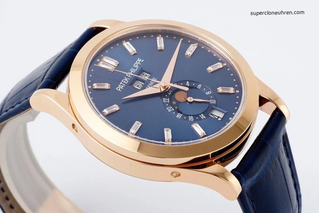 Premium Replica Uhr Patek Philippe Komplikationen 5396R-015 Roségold mit Diamantindizes 38,5 mm