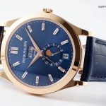 Premium Replica Uhr Patek Philippe Komplikationen 5396R-015 Roségold mit Diamantindizes 38,5 mm