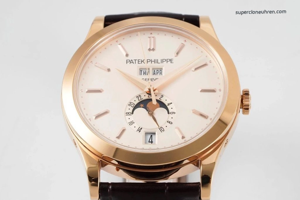 Premium Replica Uhr Patek Philippe Komplizierte Funktionen 5396R Roségold mit Mondphase 38,5mm